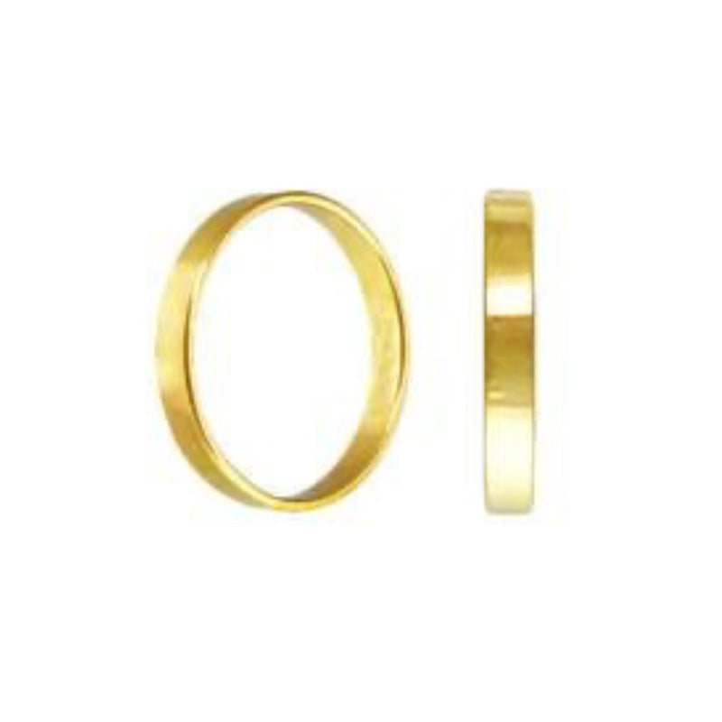 Narrow Gold Flat Ring