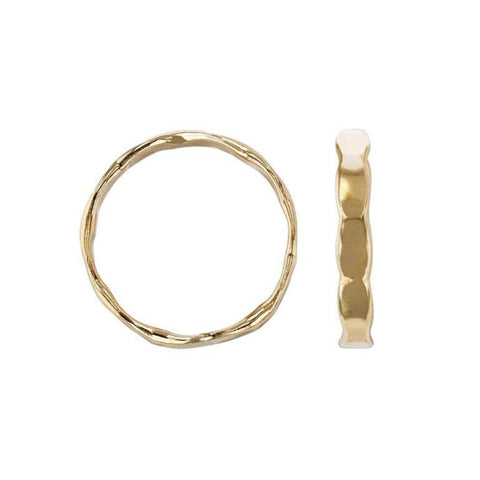 Narrow Gold Flat Ring